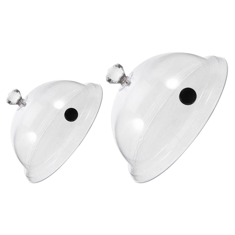 Plastic Dome Clear - 2 unidades de cubierta transparente de