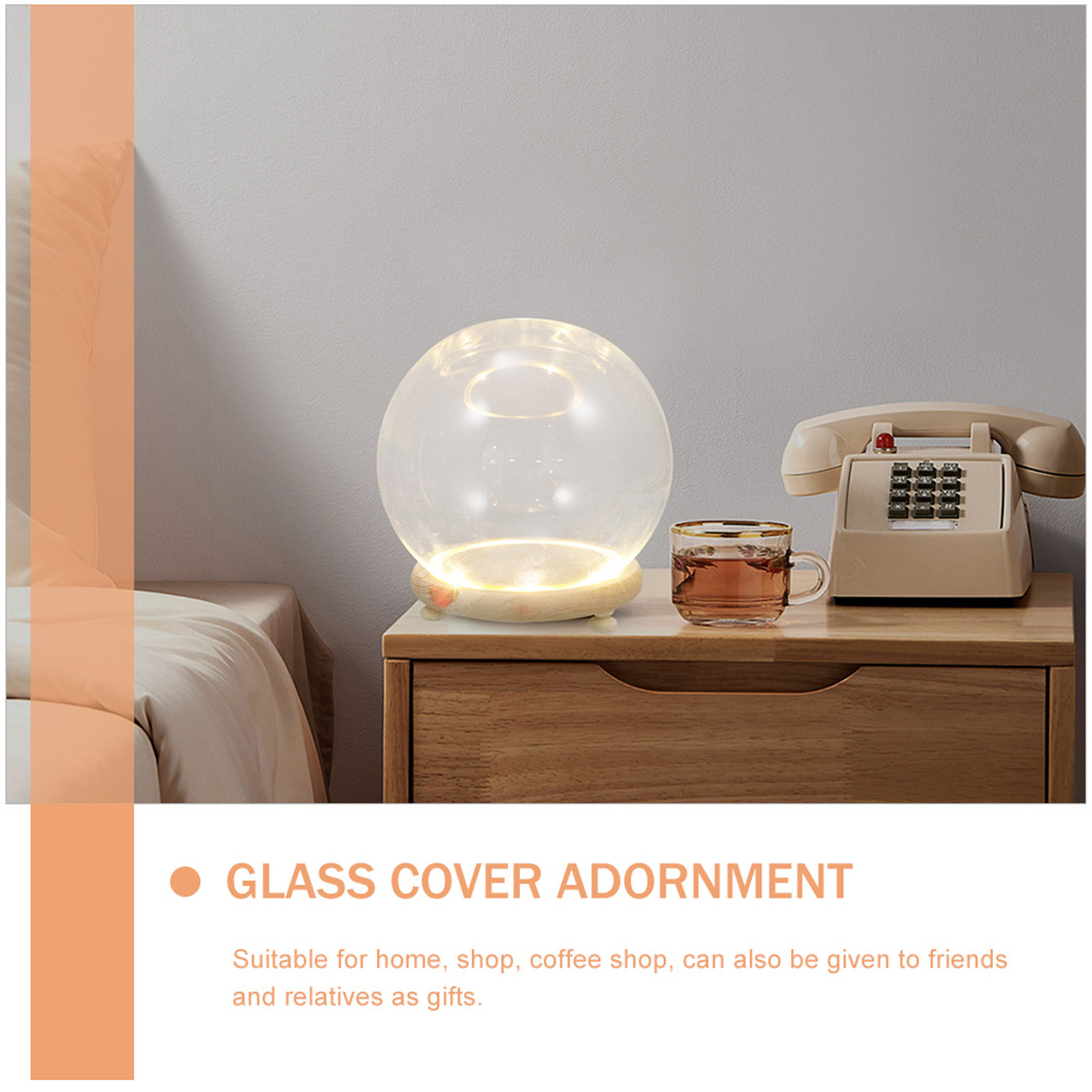 Cúpula de cristal para flores  - Plastic Dome Clear reseña y precio