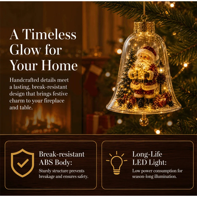 Adornos de campanas navideñas  - Plastic Dome Clear reseña y precio